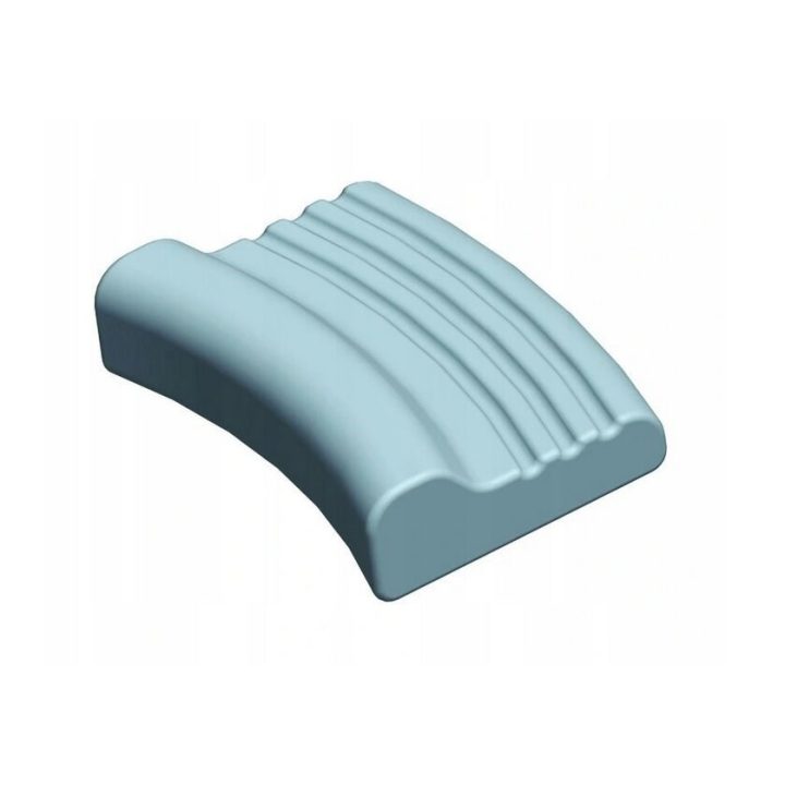 Contoured pillow made of memory foam AT03002