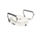 Raising toilet seat with foldable handrails AT51205