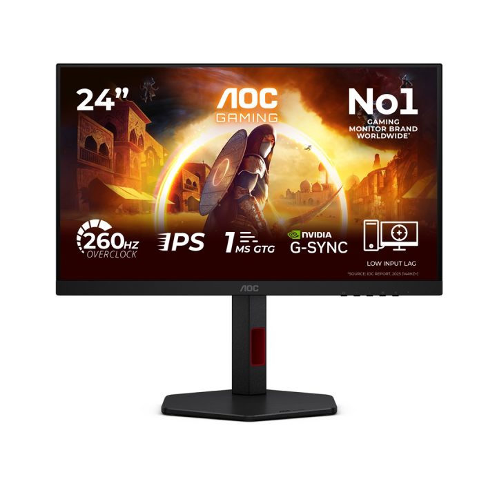AOC G4 24G4ZR computer monitor 60.5 cm (23.8 ) 1920 x 1080 pixels Full HD LED Black Red