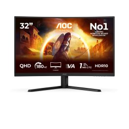 AOC G4 CQ32G4VEAD computer monitor 80 cm (31.5 ) 2560 x 1440 pixels Black Grey