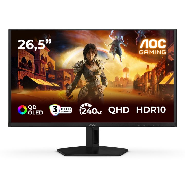 AOC G4 Q27G41ZDF computer monitor 67.3 cm (26.5 ) 2560 x 1440 pixels Quad HD QD-OLED Black Red