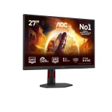 AOC G4 Q27G4SRU computer monitor 68.6 cm (27 ) 2560 x 1440 pixels Quad HD LED Black Red
