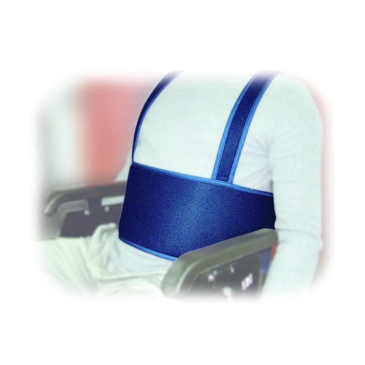 Secuback wheelchair stabiliser belt with abdominal attachment (type 2)