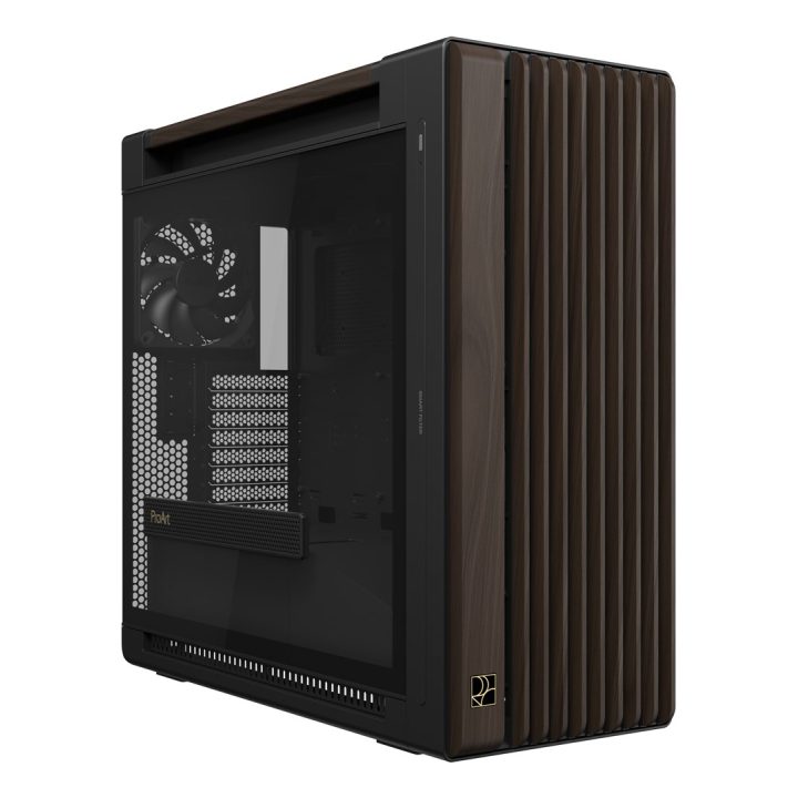 ASUS ProArt PA602 Wood Edition Modern Black - Tempered Glass Panel Midi Tower Black Wood
