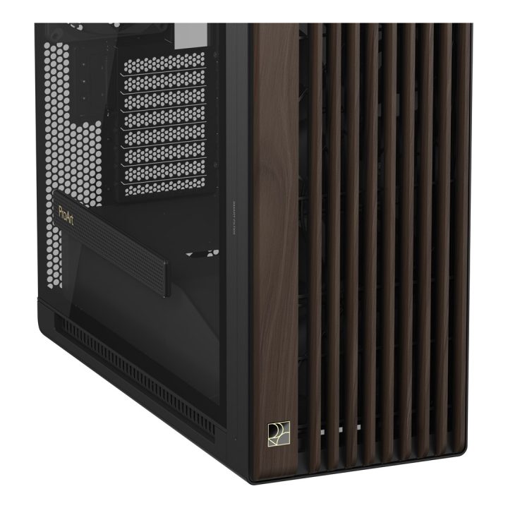ASUS ProArt PA602 Wood Edition Modern Black - Tempered Glass Panel Midi Tower Black Wood