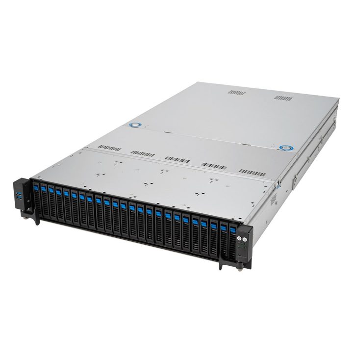 ASUS RS521A-E12-RS24U Socket SP5 Rack (2U) Black Silver