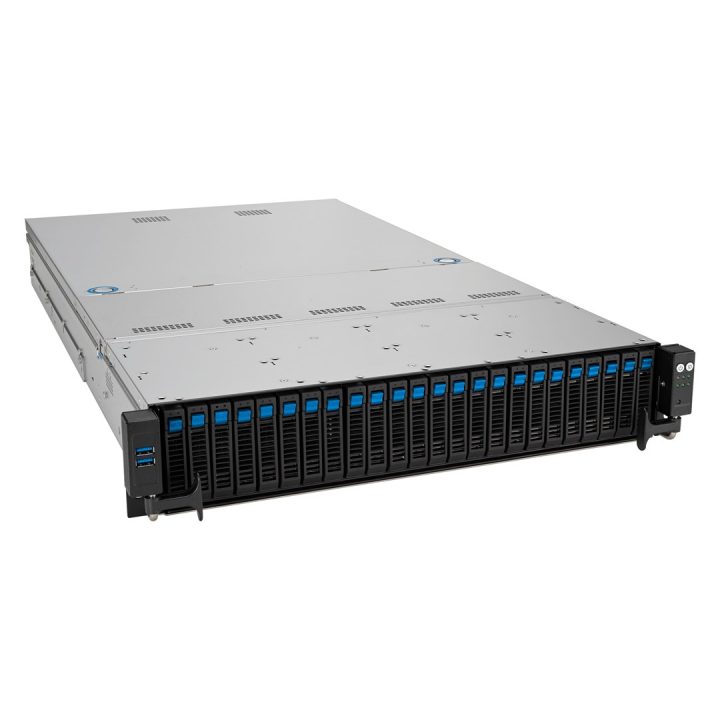 ASUS RS521A-E12-RS24U Socket SP5 Rack (2U) Black Silver