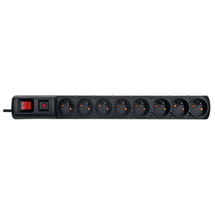 ACAR S8 power extension 1.5 m 8 AC outlet(s) Indoor Black