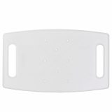 Rectangular shower stool with height adjustment