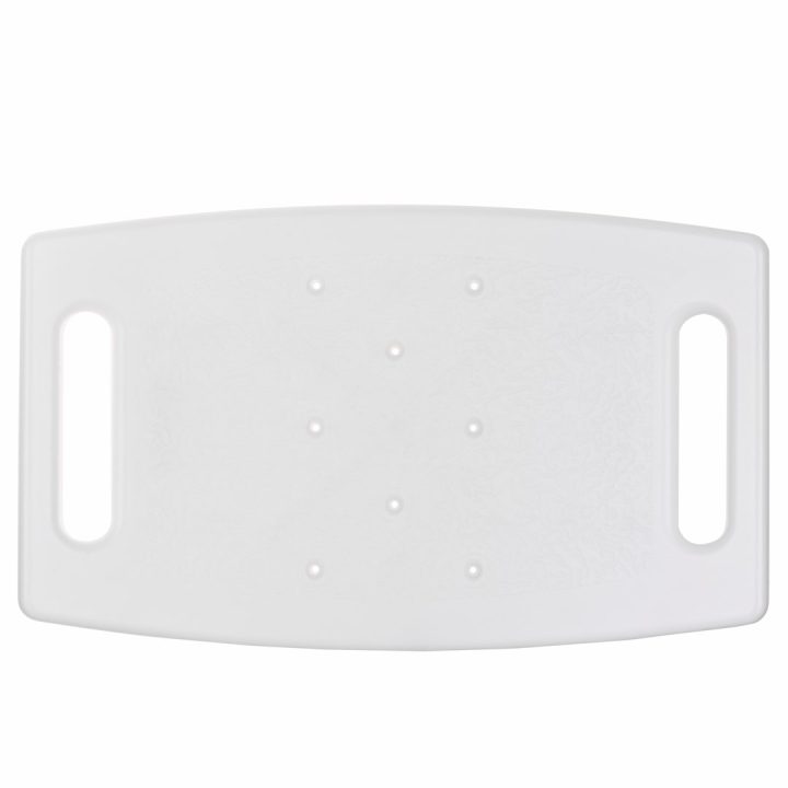 Rectangular shower stool with height adjustment