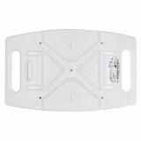 Rectangular shower stool with height adjustment
