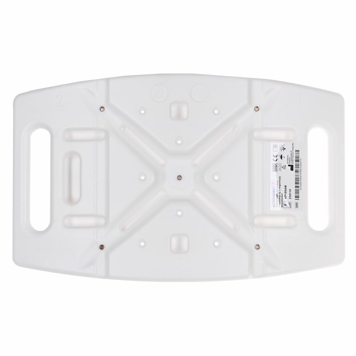 Rectangular shower stool with height adjustment