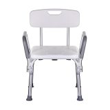Shower chair with backrest and armrests