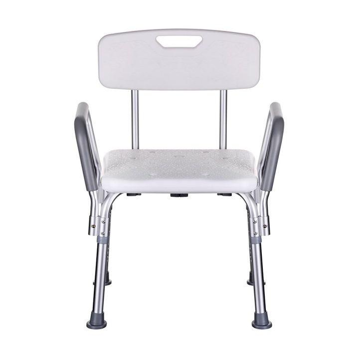 Shower chair with backrest and armrests