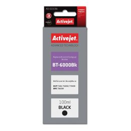 Activejet AB-6000Bk Ink Bottle (Replacement Brother BT-6000BK Supreme 100 ml black)