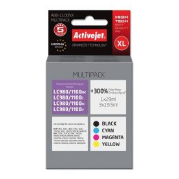 Activejet ABB-1100NX Ink (replacement for Brother LC1100/980 Supreme 1 x 29 ml 3 x 19.5 ml black magenta cyan yellow)
