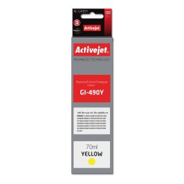 Activejet AC-G490Y Ink cartridge (replacement for Canon GI-490Y Supreme 70 ml 7000 pages yellow)