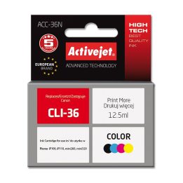 Activejet ACC-36N Ink cartridge (replacement for Canon CLI-36 Supreme 12.5 ml colour)