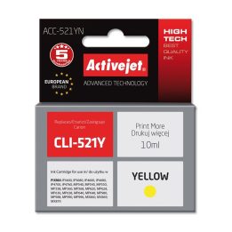 Activejet ACC-521YN Ink (replacement for Canon CLI-521Y Supreme 10 ml yellow)