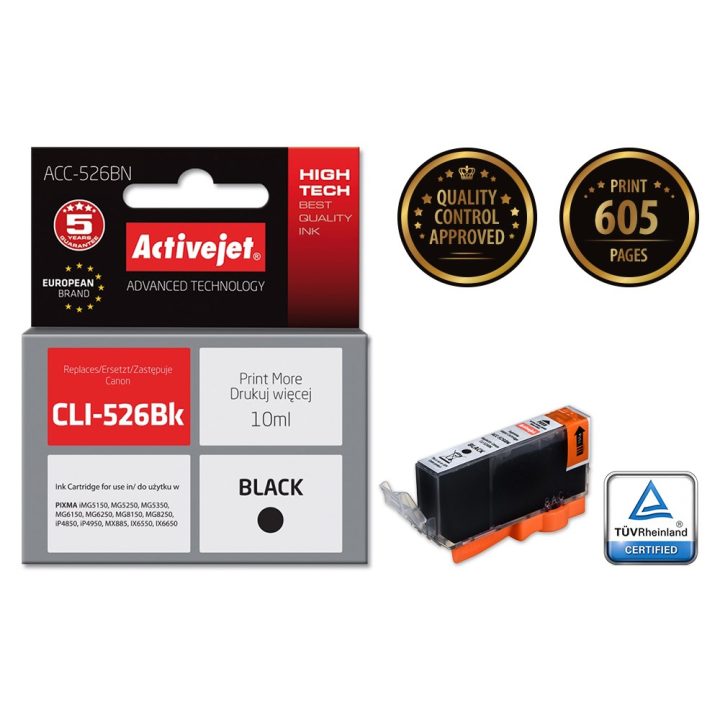 Activejet ACC-526CN Ink (replacement for Canon CLI-526C Supreme 10 ml cyan)