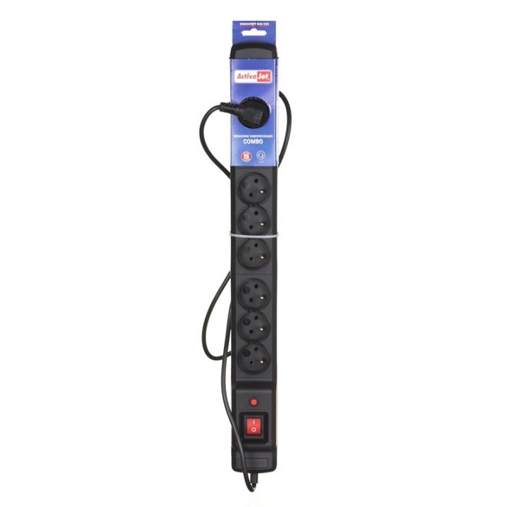 Activejet ACJ COMBO 9GN 1 5M power strip with cord