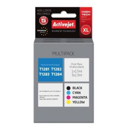 Activejet AEB-1285N Ink (replacement for Epson T1281 T1282 T1283 T1284 Supreme 1 x 15 ml 3 x 13 ml black magenta cyan yellow)