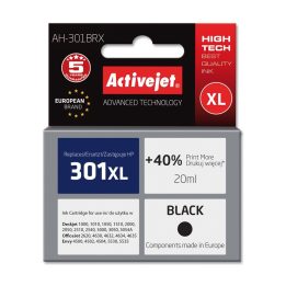 Activejet AH-301BRX Ink (HP 301XL CH563EE compatible Premium 20 ml black)