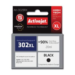 Activejet AH-302BRX ink for HP printer HP 302XL F6U68AE replacement Premium 20 ml black