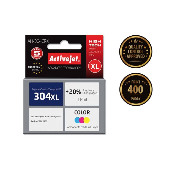Activejet AH-304CRX Ink (replacement for HP 304XL N9K07AE Premium 18 ml 400 pages color)