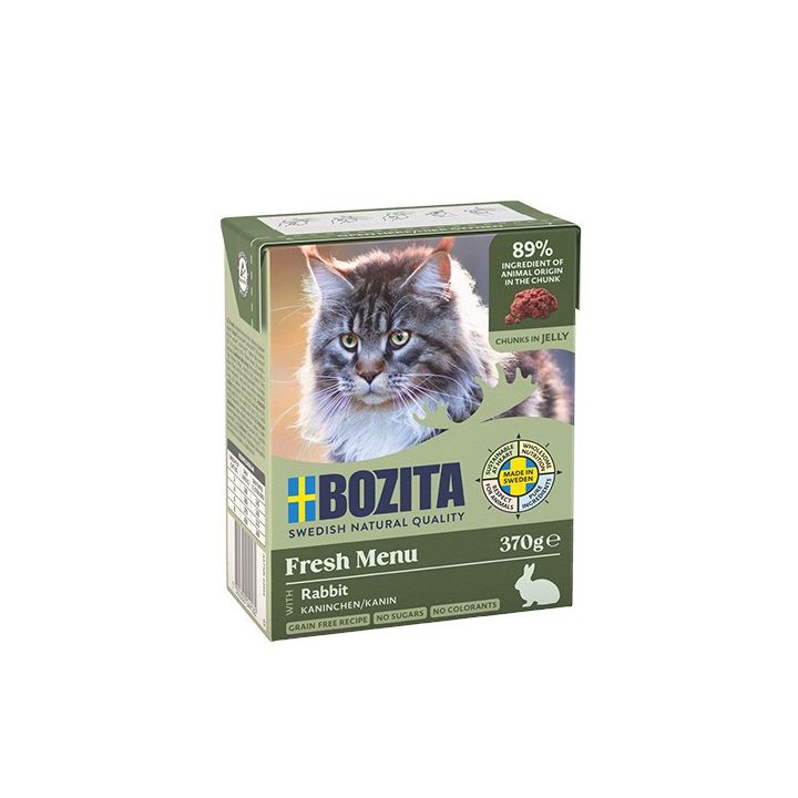 BOZITA Fresh Menu Rabbit in jelly - wet cat food - 370g