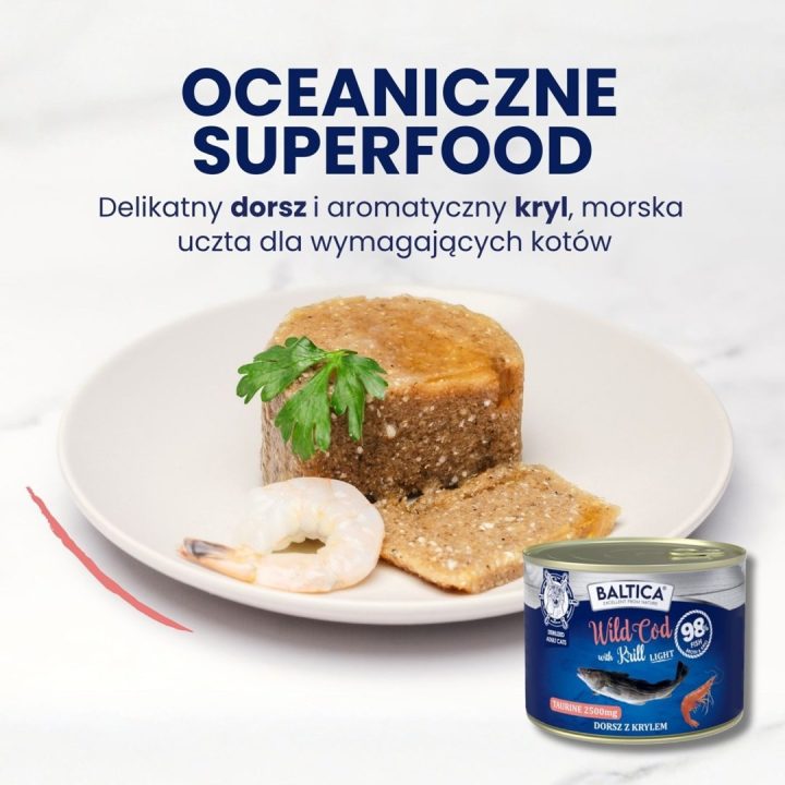 BALTICA Excellent Cod with krill - wet cat food - 185g