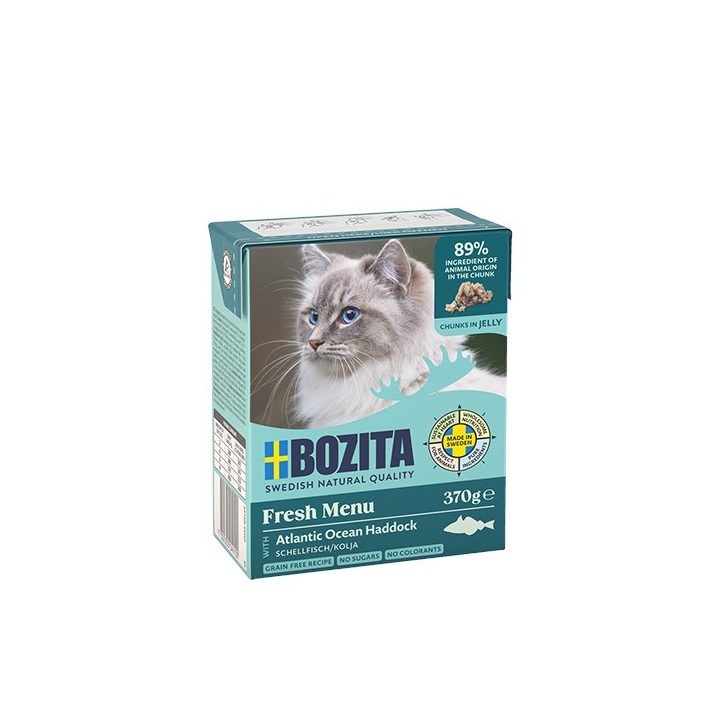 BOZITA Fresh Menu Haddock in jelly - wet cat food - 370g