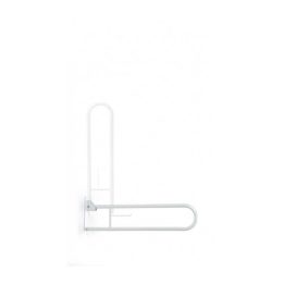 Toilet handrail bathroom hinged handle White