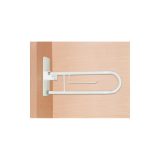 Toilet handrail bathroom hinged handle White