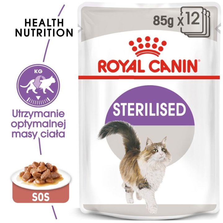ROYAL CANIN FHN Sterilised in sauce - wet food for adult cats - 12x85g