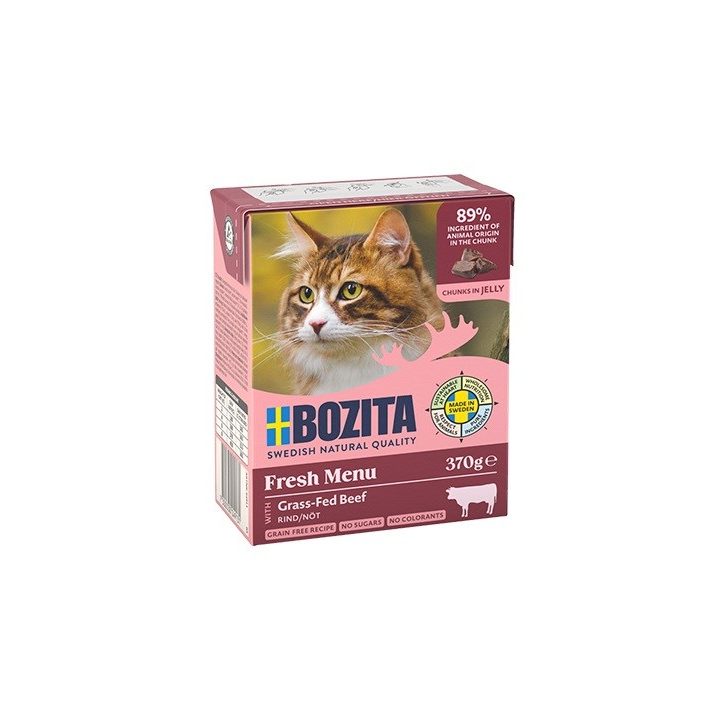 BOZITA Fresh Menu Beef Chunks in jelly - wet cat food - 370g