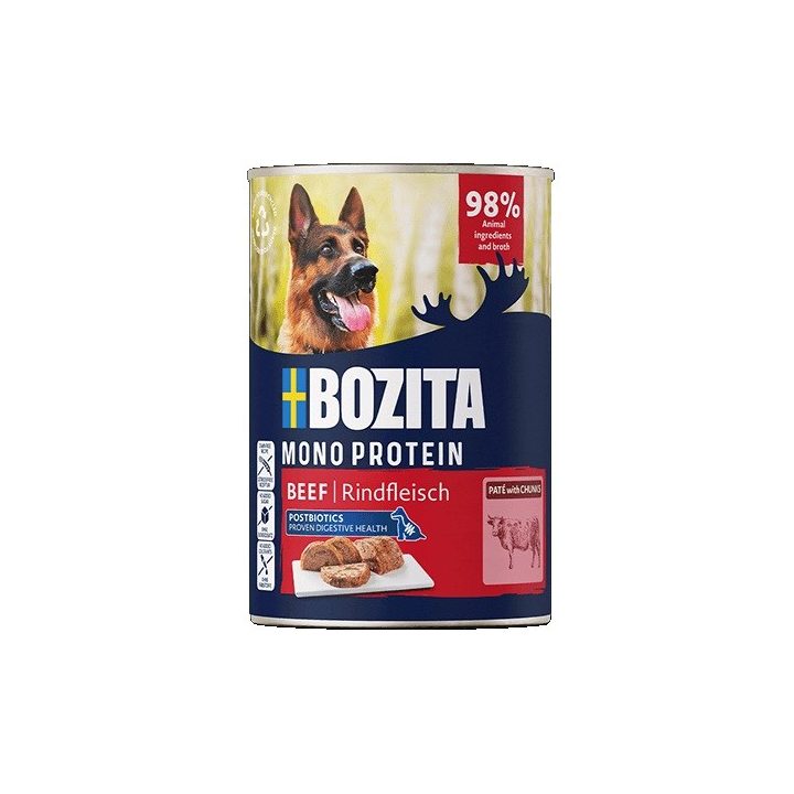 BOZITA Monoprotein Pate Beef - wet dog food - 400g