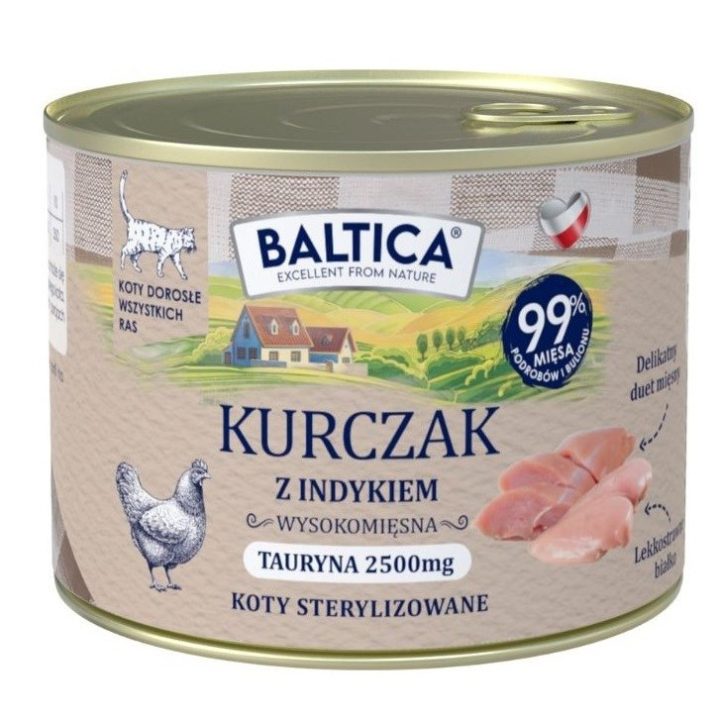 BALTICA Smaki regionów Chicken with turkey - wet cat food - 185g