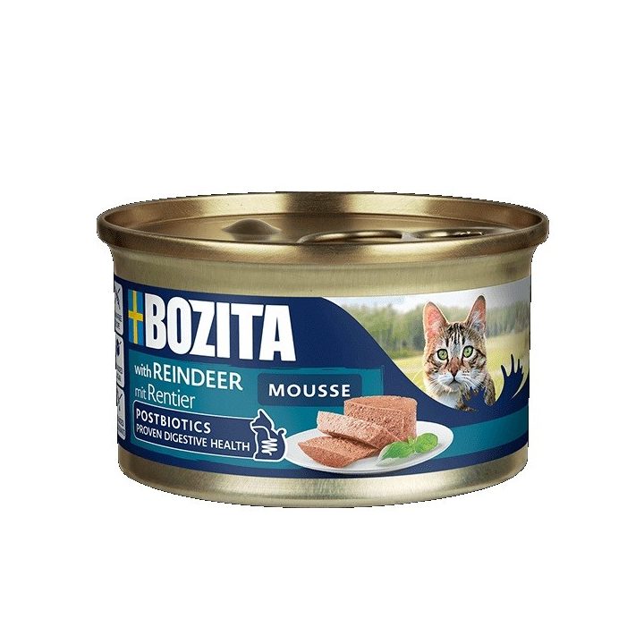 BOZITA Mousse Reindeer - wet cat food - 85g