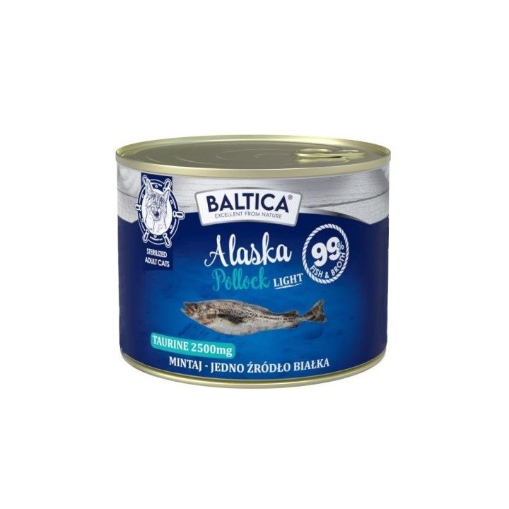 BALTICA Excellent Monoprotein Pollock Light - wet cat food - 185g