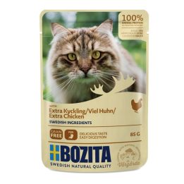BOZITA Meat chunks in sauce with chicken – wet cat food – 85g