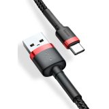 Baseus Cafule USB cable 2 m USB A USB C Black Red