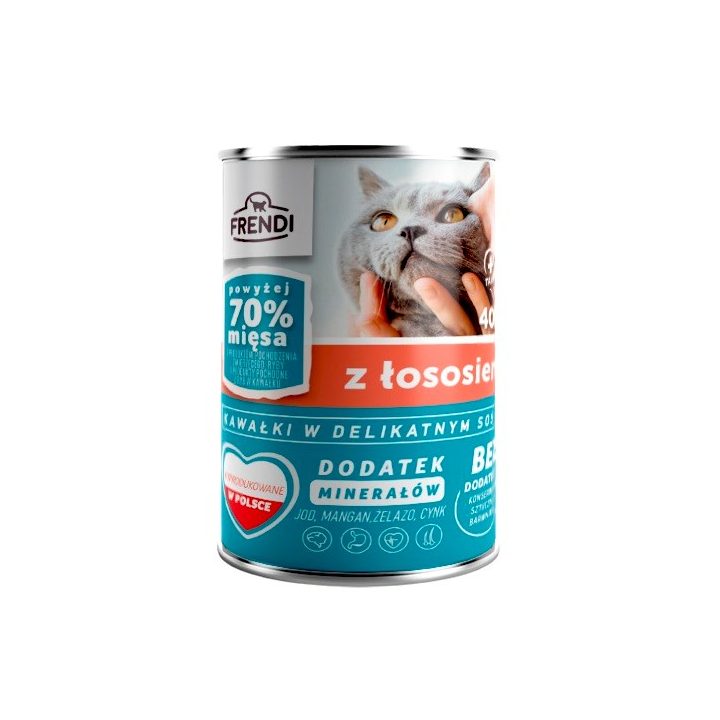 FRENDI with Salmon chunks in delicate sauce - wet cat food - 400g
