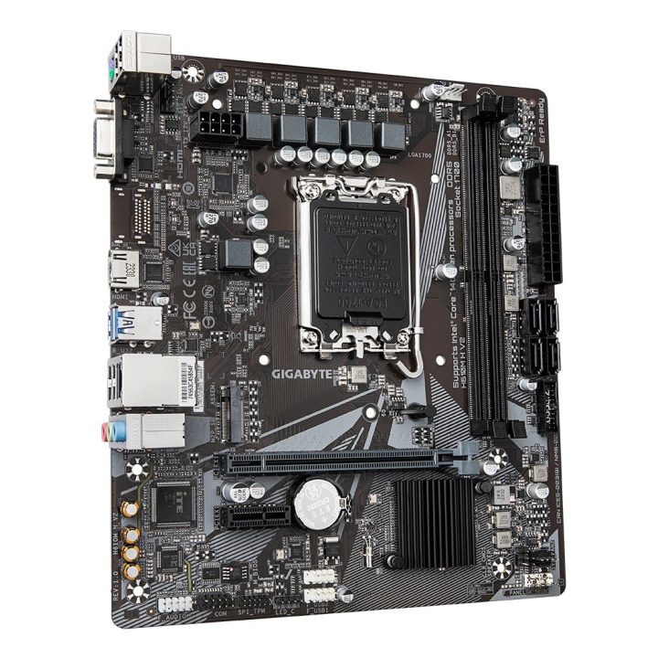 GIGABYTE H610M H V2 DDR5 Motherboard - Supports Intel Core 14th CPUs 6+1+1 Hybrid Digital VRM up to 3200MHz DDR5 (OC) 1xPCIe 3.0