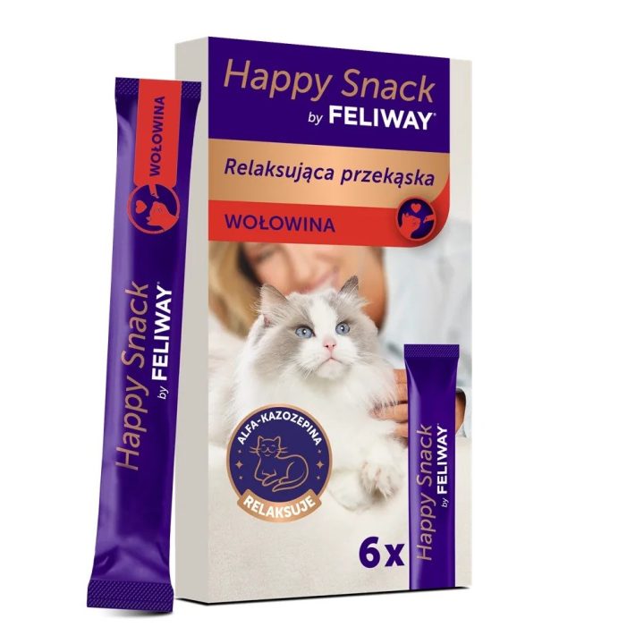 CEVA Happy Snack by Feliway Beef - cat treats - 6x15g