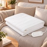 Esperanza EHB002 electric blanket 60 W White Fleece Polyester