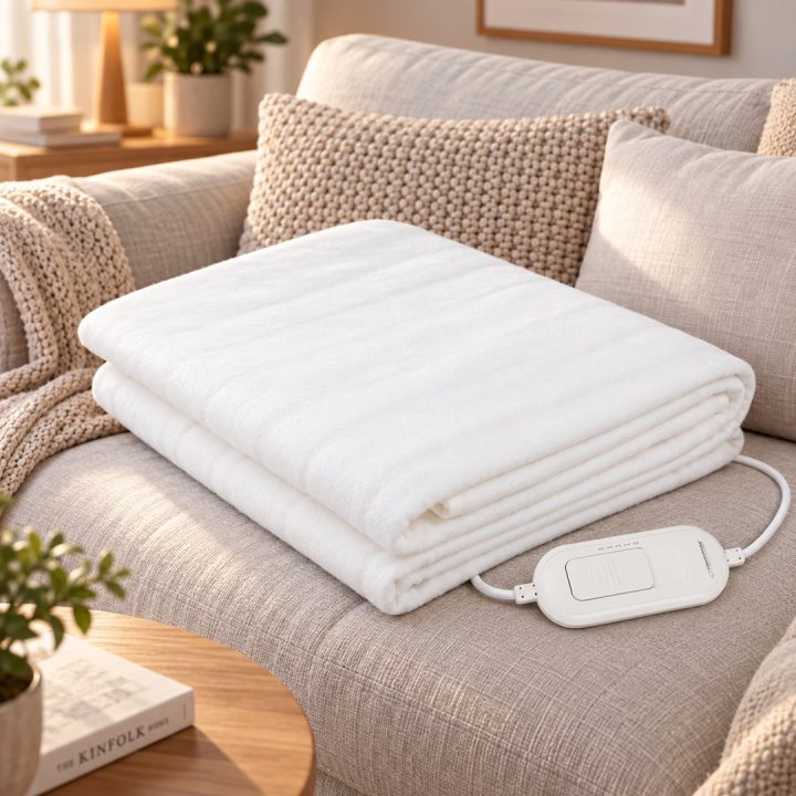 Esperanza EHB002 electric blanket 60 W White Fleece Polyester