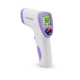 Esperanza ECT002 digital body thermometer Remote sensing thermometer Purple White Ear Forehead Oral Rectal Underarm Buttons