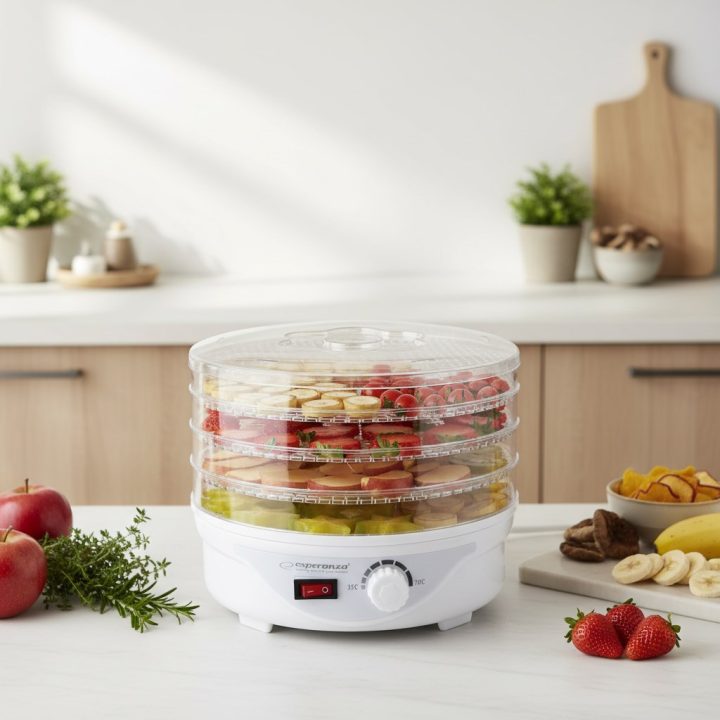 Esperanza EKD003 food dehydrator Transparent White 250 W