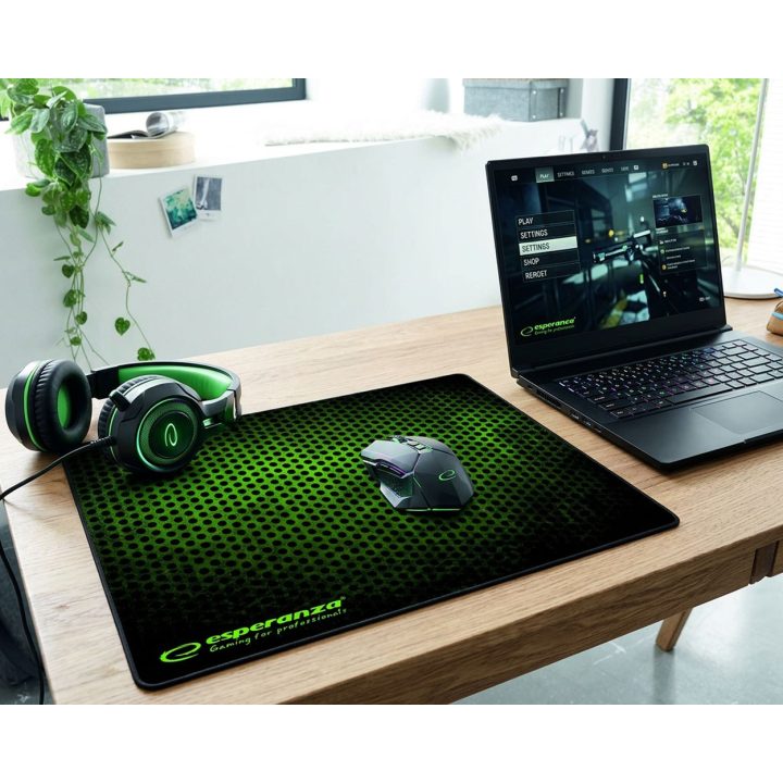 Esperanza EGP102G Gaming mouse pad Black Green